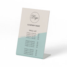 Business Logo Eenvoudige prijslijst