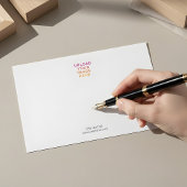 Business Logo Elegant minimalistisch wit Notitiekaartje