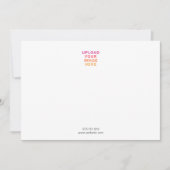 Business Logo Elegant minimalistisch wit Notitiekaartje (Voorkant)