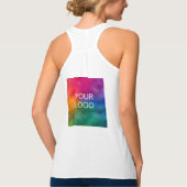 Business Logo Employee Bulk Women's Double Sided Tanktop (Achterkant)