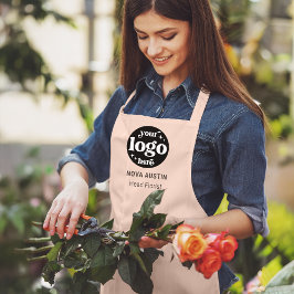 Business Logo Employee Name Functie Titel Blush Pi Schort