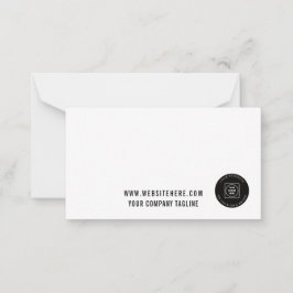 Business Logo Employee Offices Note Card Notitiekaartje