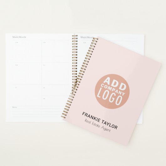 Business Logo Employee Real Estate Agent 2026 Planner (Display)