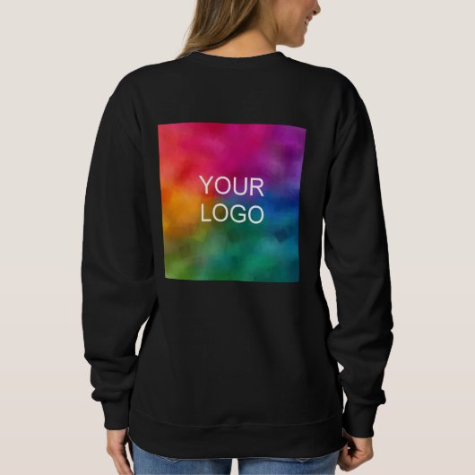 Business Logo Employee Women's Double Sided Bulk Trui (Achterkant)