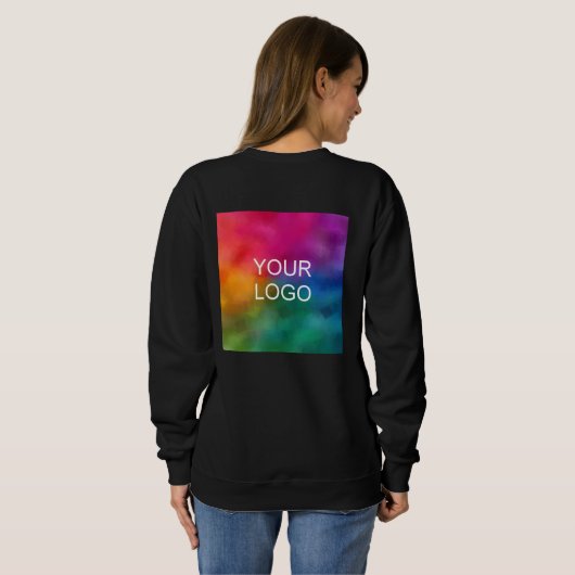 Business Logo Employee Women's Double Sided Bulk Trui (Achterkant volledig)