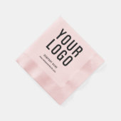 Business Logo Event Promotional Pink Servet (Hoek)