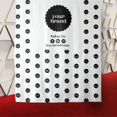 Business Logo Event Stap & Herhaal Volg ons Wandkleed