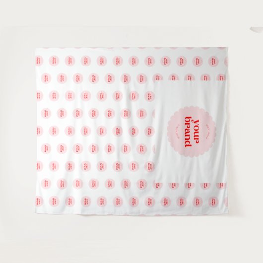 Business Logo Event Step & Repeat Achtergrond Wandkleed (Voorkant (horizontaal))