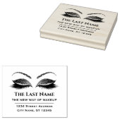 Business Logo Eyelash Makeup Artist Beauty Salon Rubberstempel (Gestempeld)