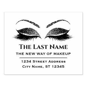 Business Logo Eyelash Makeup Artist Beauty Salon Rubberstempel