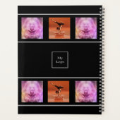 Business logo foto collage zwart wit planner (Achterkant)