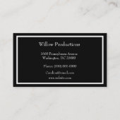 Business Logo Gold Foil Peacock Bird Visitekaartje (Achterkant)