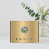 Business Logo Gold Hartelijk dank Briefkaart (Staand voorkant)