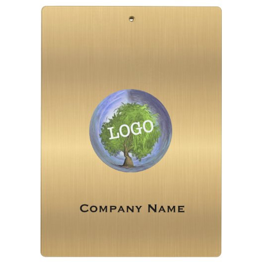 Business Logo Gold Klembord (Achterkant)