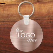 Business Logo Gold Sleutelhanger (Voorkant)