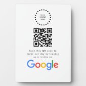 Business Logo Google Reviews website scan Fotoplaat (voorkant)