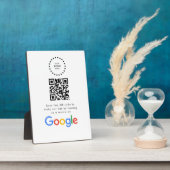 Business Logo Google Reviews website scan Fotoplaat (Zijkant)