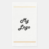 Business logo goud lijst merk kleur servet (Voorkant)