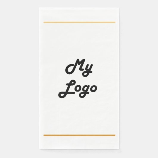 Business logo goud lijst merk kleur servet (Voorkant)