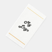 Business logo goud lijst merk kleur servet (Hoek)