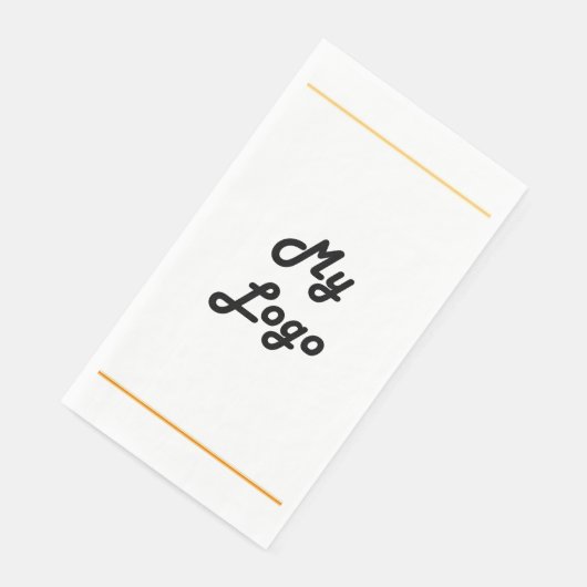 Business logo goud lijst merk kleur servet (Hoek)