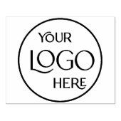 Business Logo Grote Bedrijf Branding Modern Rubberstempel (Afrduk)