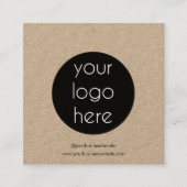 Business Logo Hang Label Kleding Zeggen Details (Voorkant)