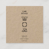 Business Logo Hang Label Kleding Zeggen Details (Achterkant)