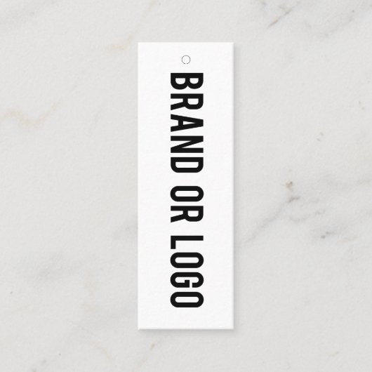 Business Logo Hang Label Kleding Zeggen Details (Voorkant)