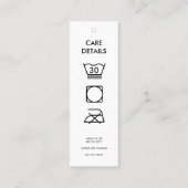 Business Logo Hang Label Kleding Zeggen Details (Achterkant)