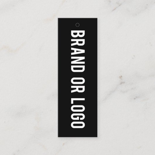 Business Logo Hang Label Kleding Zeggen Details (Voorkant)