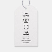 Business Logo Hang Label Kleding Zeggen Details Cadeaulabel (Achterkant)