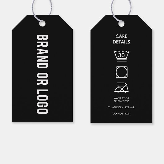 Business Logo Hang Label Kleding Zeggen Details Cadeaulabel