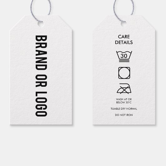 Business Logo Hang Label Kleding Zeggen Details Cadeaulabel