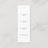 Business Logo Hang Label Kleding Zingende Prijs La (Voorkant)