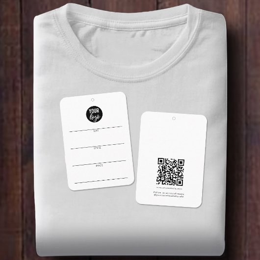Business Logo Hang Label Kleding Zingende Prijs La