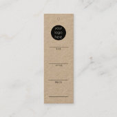 Business Logo Hang Label Kleding Zingende Prijs La (Voorkant)