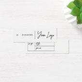 Business Logo Hang Label Mini Visitekaartjes (Bureau)