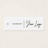 Business Logo Hang Label Mini Visitekaartjes (Voorkant)