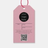 Business Logo Hang Label Price Clothing Swing Labe Cadeaulabel (Voorkant)
