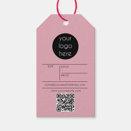 Business Logo Hang Label Price Clothing Swing Labe Cadeaulabel (Voorkant)