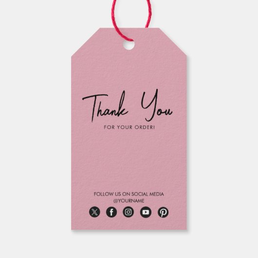 Business Logo Hang Label Price Clothing Swing Labe Cadeaulabel (Achterkant)