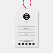 Business Logo Hang Label Price Clothing Swing Labe Cadeaulabel (Voorkant)