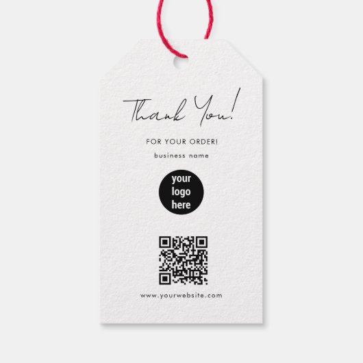 Business Logo Hang Label Price Clothing Swing Labe Cadeaulabel (Achterkant)