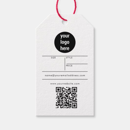Business Logo Hang Label Price Clothing Swing Labe Cadeaulabel (Voorkant)
