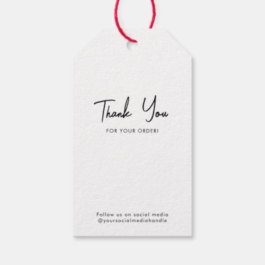 Business Logo Hang Label Price Clothing Swing Labe Cadeaulabel (Achterkant)