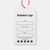Business Logo Hang Label Price Clothing Swing Labe Cadeaulabel (Voorkant)