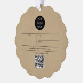 Business Logo Hang Label Price Clothing Swing Labe Ornament Kaart (Links)