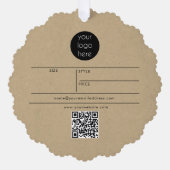 Business Logo Hang Label Price Clothing Swing Labe Ornament Kaart (Voorkant)