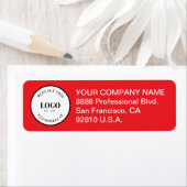 Business logo here Custom Corporate red Etiket (Insitu)